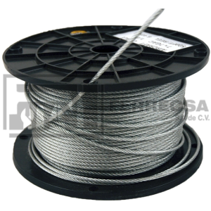 CABLE DE ACERO 1/8 ROLLO 152 MTS. 213594/194615