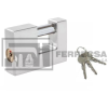 CANDADO P/CORTINA TETRA CROMO SATINADO 80MM. LOCK L22C80TCSB