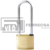 CANDADO LATON LOCK 50MM. GANCHO EXTRA LARGO L20X50EB