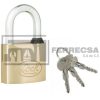 CANDADO LATON TETRA LOCK 40MM. GANCHO CORTO L20S40TB