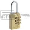 CANDADO COMBINACION LATON 20MM 10CA LOCK