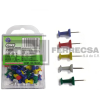 PINS CABEZA PLASTICO MULTICOLOR (100) PIN13 BARRILITO (30)