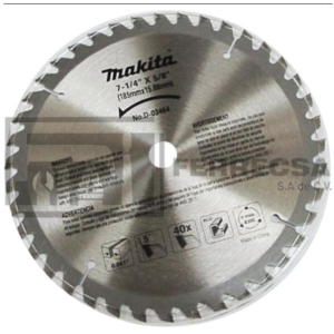 SIERRA P/ALUMINIO MAKITA 7 1/4X40D D03464