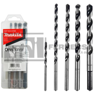 BROCA MULTICONSTRUCTOR 5PZA 3/16-1/2 D37029 MAKITA