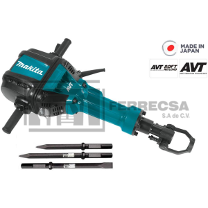 MARTILLO DEMOLEDOR 2000W HM1812 CON 3 CINCELES MAKITA