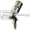 PISTOLA D/GRAVEDAD VASO D/ALUMINIO 1000CC 621-1.7MM GONI