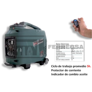 GENERADOR-INVERTER 3600W 4 TIEMPOS 5HORAS GI-3600 OAKLAND ENCENDIDO ELECTRONICO*