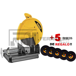 CORTADORA METALES 14" 2300W D28730-B3+DW0014 5PZA DEWALT*