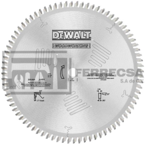 SIERRA NO FERROSOS 10" X 80 DIENTES DEWALT DW7665