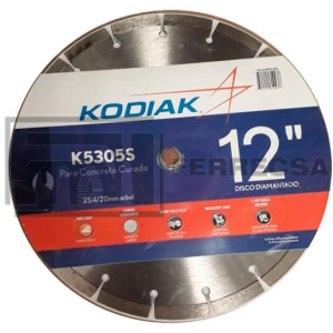 DISCO DIAMANTE SEGMENTADO 12" KODIAK K5305S