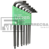 JGO LLAVES TORX BOLA T-10 T-40 URREA 4972TB