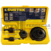 JUEGO CORTACIRCULOS 3/4"-3" 15PZA SURTEK 120754