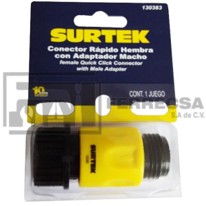 CONECTOR CLICK Y ADAPTADOR P/ACCES. SURTEK 130383