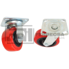 RODAJA POLIURETANO ROJO GIRATORIA 6" 200KG ZF5074