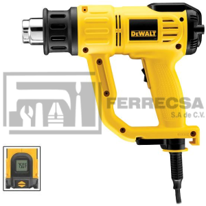 PISTOLA CALOR DIGITAL 1500W D26414-B3 DEWALT*