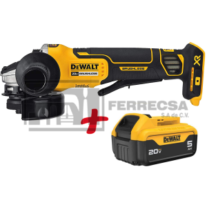 MINIESMERILADORA 4-1/2\" 20V  DCG413B+DCB205YY DEWALT*