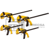 KIT 4 PRENSAS RAPIDAS AJUSTABLES 6"-12" DWHT83196 DEWALT*