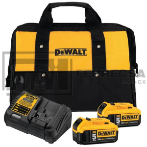 KIT CARGADOR-BATERIA(2)20 AMP MAX 5AMP DCB205-2CK DEWALT*