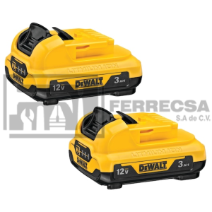 KIT 2 BATERIAS 3AMP 12V MAX DCB124-2B3 DEWALT*