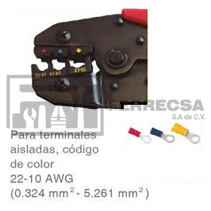 DADO P/TERMINALES AISLADAS 22 A 10 AWG 1305C CONTOOL*