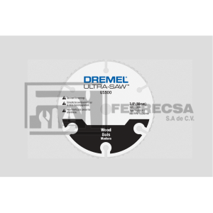 DISCO 4" MADERA 2615U500AB DREMEL*