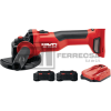 MINIESMERILADORA 4-1/2" VV 22V AG4S-22+B22-110 5AMP+C6-22 2248345 HILTI*