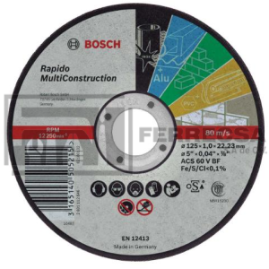 DISCO CORTE MULTICONSTRUCCION 7" 2608602766 BOSCH*