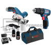 KIT 12V. ROTOMARTILLO GSB 120-LI + SIERRA CIRCULAR GKS 12v-26 + ST12V +  BOLSA KIT 12V BOSCH*