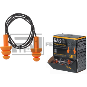 CAJA TAPON AUDITIVO CORDON 50PZA 6050350 KLEIN*