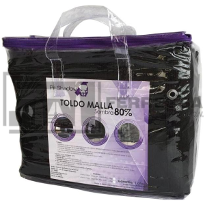 TOLDO MALLA SOMBRA 80% 3.60MTR X 5MTR GRANDE TSPN80A360L5