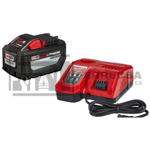 KIT BATERIA-CARGADOR 18V 12AMP 48-59-1200 MILWAUKEE*