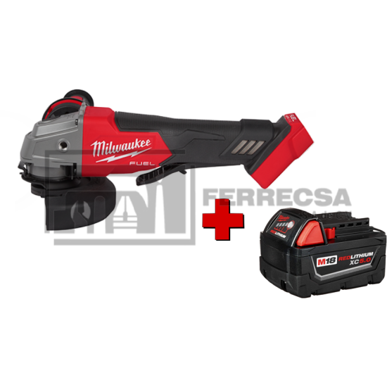 MINIESMERILADORA 4-1/2"/5" M18 FUEL 2880-20+48-11-1850 MILWAUKEE*