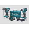 COMBO BRUSHLESS 18V 1.5AMP ROTOMARTILLO-LLAVE DE IMPACTO DLX2221YX1 MAKITA*