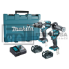 COMBO ROTOMARTILLO 1/2" ATORNILLADOR DE IMPACTO 18V 5AMP DLX2412T MAKITA