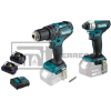 COMBO ROTOMARTILLO Y ATORNILLADOR DE IMPACTO 18V 1.5AMP BRUSHLESS DLX2416YX2 MAKITA