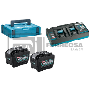 KIT CARGADOR 40V MAX 8AMP DC40RB+BL4080F 191Y94-7 MAKITA*