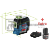 NIVEL LASER VERDE GLL3-80CG+BAT/CARGA 12V 0615A001C8 BOSCH*