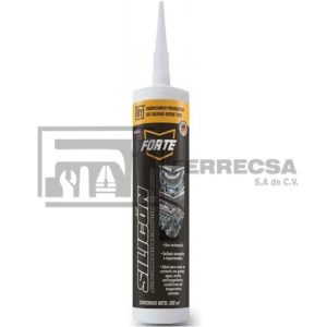 SILICON ALTA TEMPERATURA NEGRO 280ML FORTE 160213 (12)*