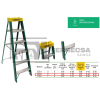 ESCALERA TIJERA FIBRA 5ESC 1.83M 175KG FTS-6 ESCALUMEX*