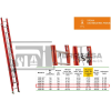 ESCALERA EXTENSION FIBRA 32ESC 8.89M 225KG FER-32 ESCALUMEX*