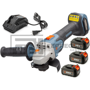 MINIESMERILADORA 4-1/2" 20V 4AMP PAX2115-M2+(3)B40X2+CHX2 SENIX