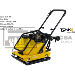 PLACA COMPACTADORA 7HP RATO 18KN PCT95RT TONKA*