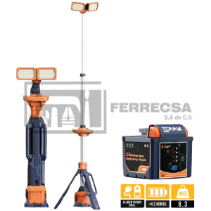 TORRE ILUMINACION 12000LM 4H 20V 4AMP TKA-TL200-CA/CD TONKA*