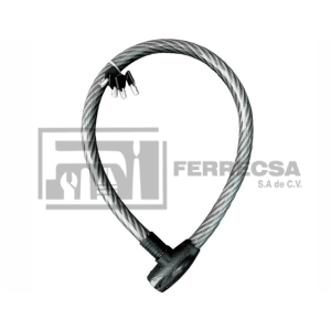 CABLE CANDADO 1MTR LLAVE SEGURIDAD MIKELS C4612