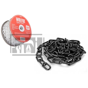 CADENA DE PLASTICO 1/4" (6MM) 25 MTR NEGRA WF9357